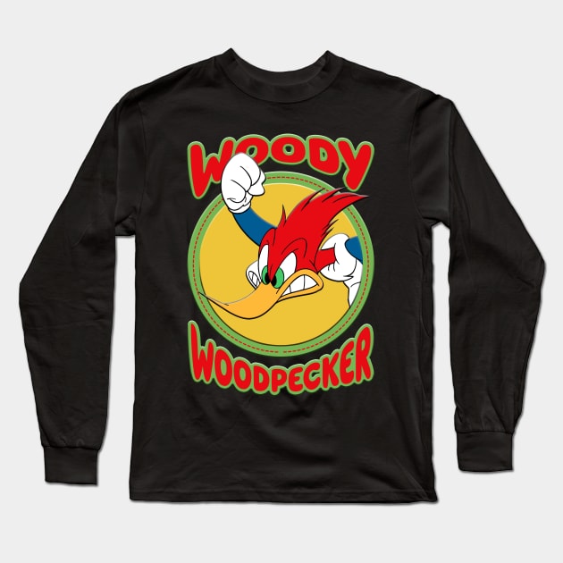 WOODY WOODPECKER BOOT Long Sleeve T-Shirt by hackercyberattackactivity